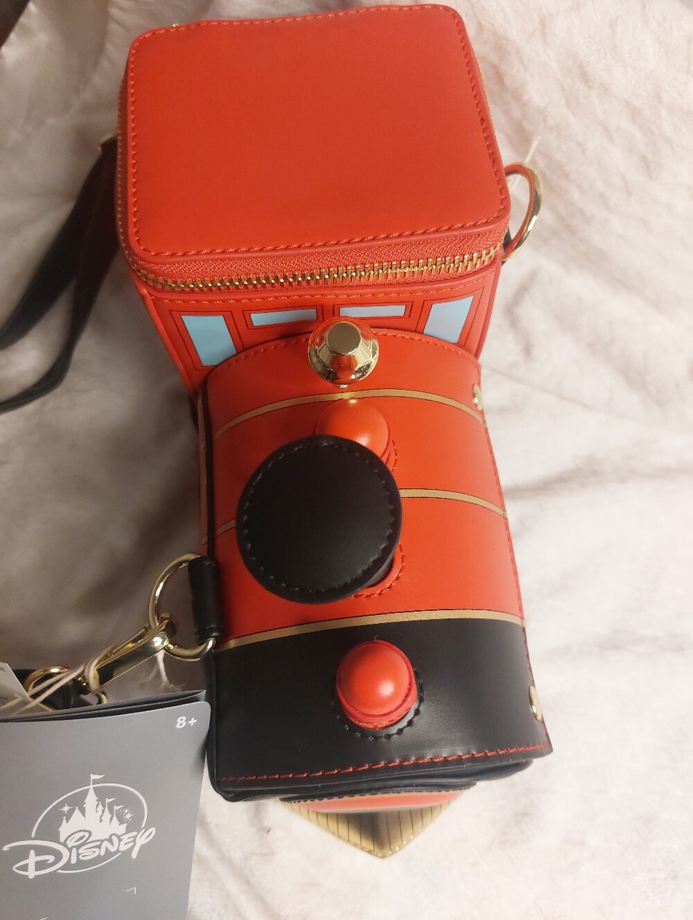 Disney Parks Loungefly Railroad Train Mickey Minnie Mouse Crossbody Bag NWT 2026 - Picture 3 of 9